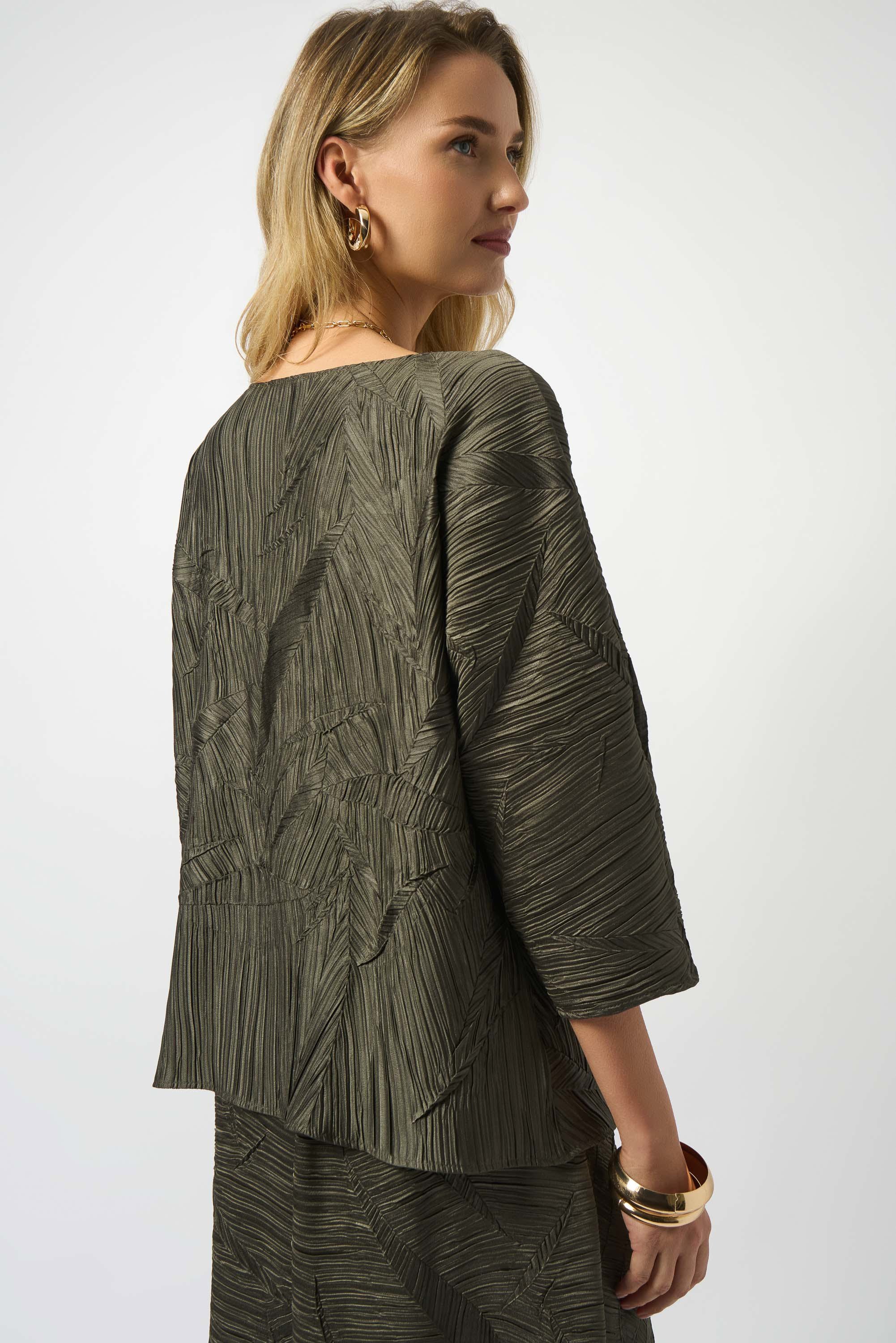 Haut Carré Plissé en Satin Joseph Ribkoff 253002