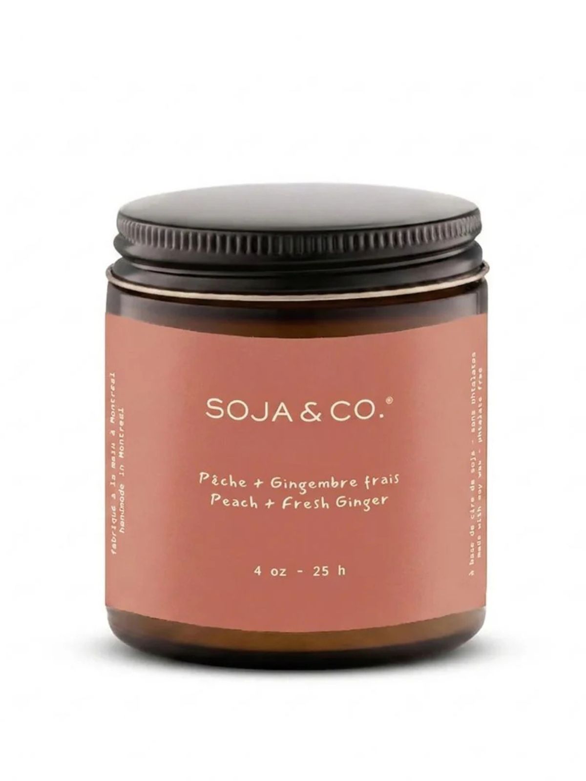 Bougie | Pêche + Gingembre frais Soja & Co