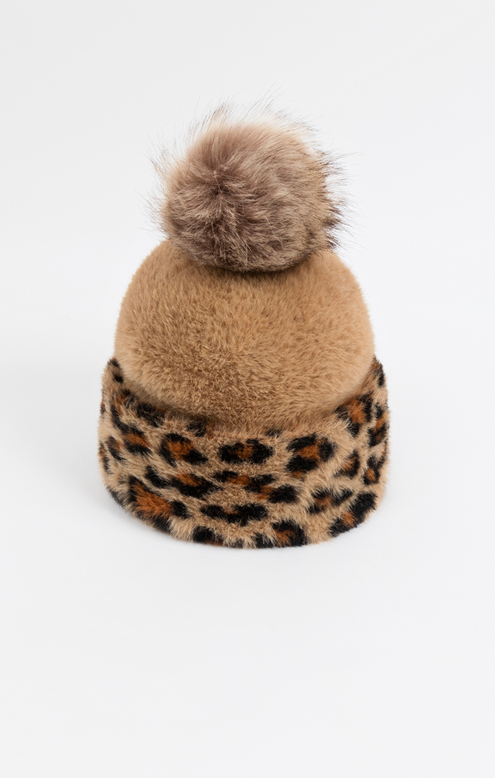Bonnet Léopard à Pompon Pia Rossini Felicia Léopard