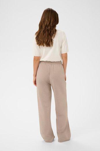 Pantalon à jambre large Cream 