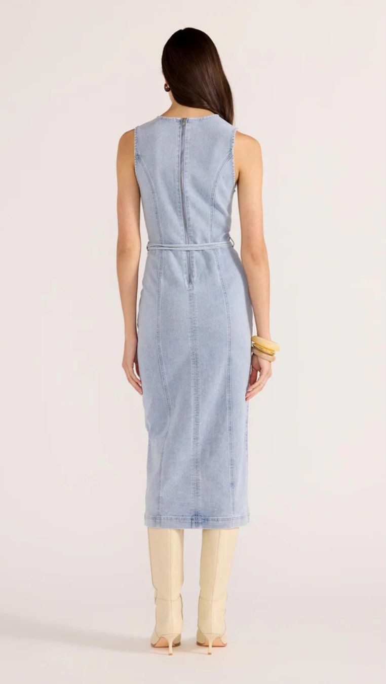 Robe Midi en Jeans Oliver Mink Pink 2502561