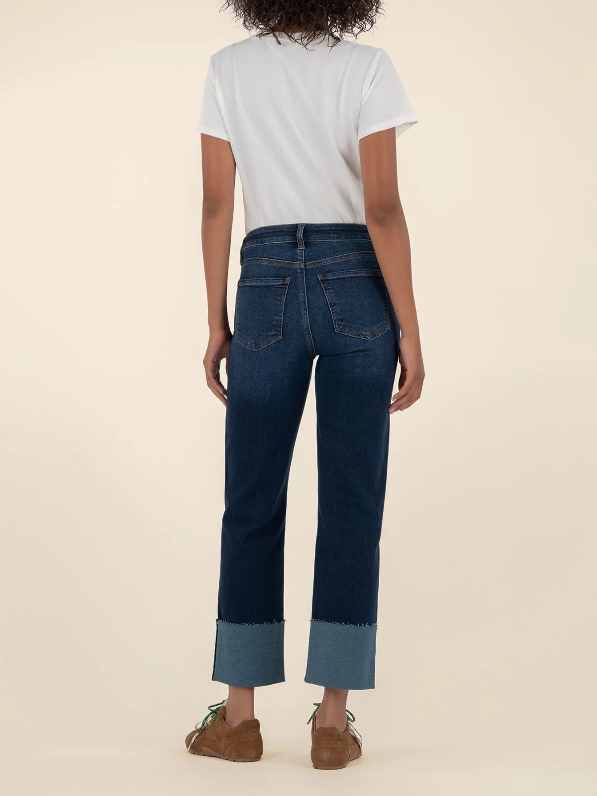 Jeans taille haute jambre droite Fay Kut