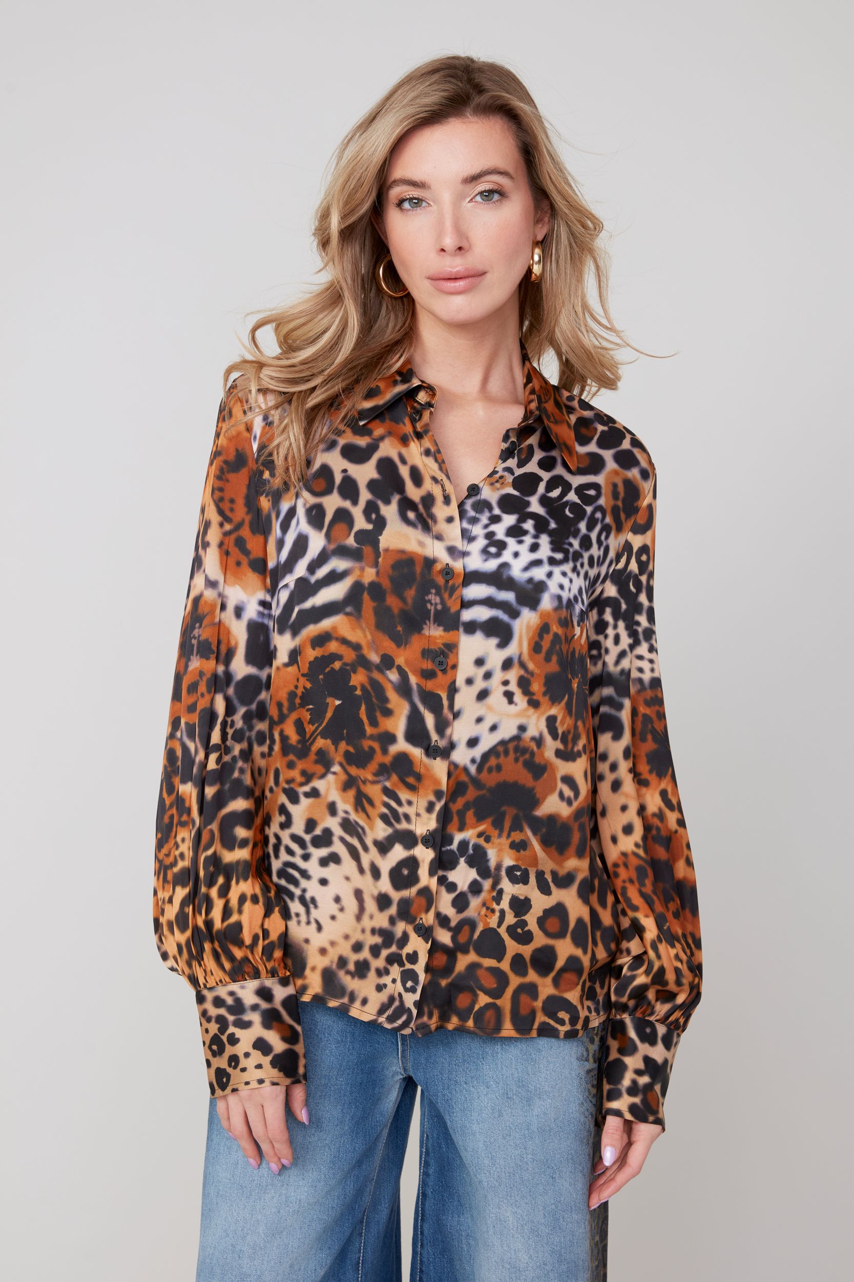 Chemise leopard Renuar R5211