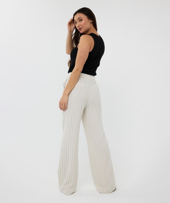 Pantalon en lin rayé Esqualo 28216