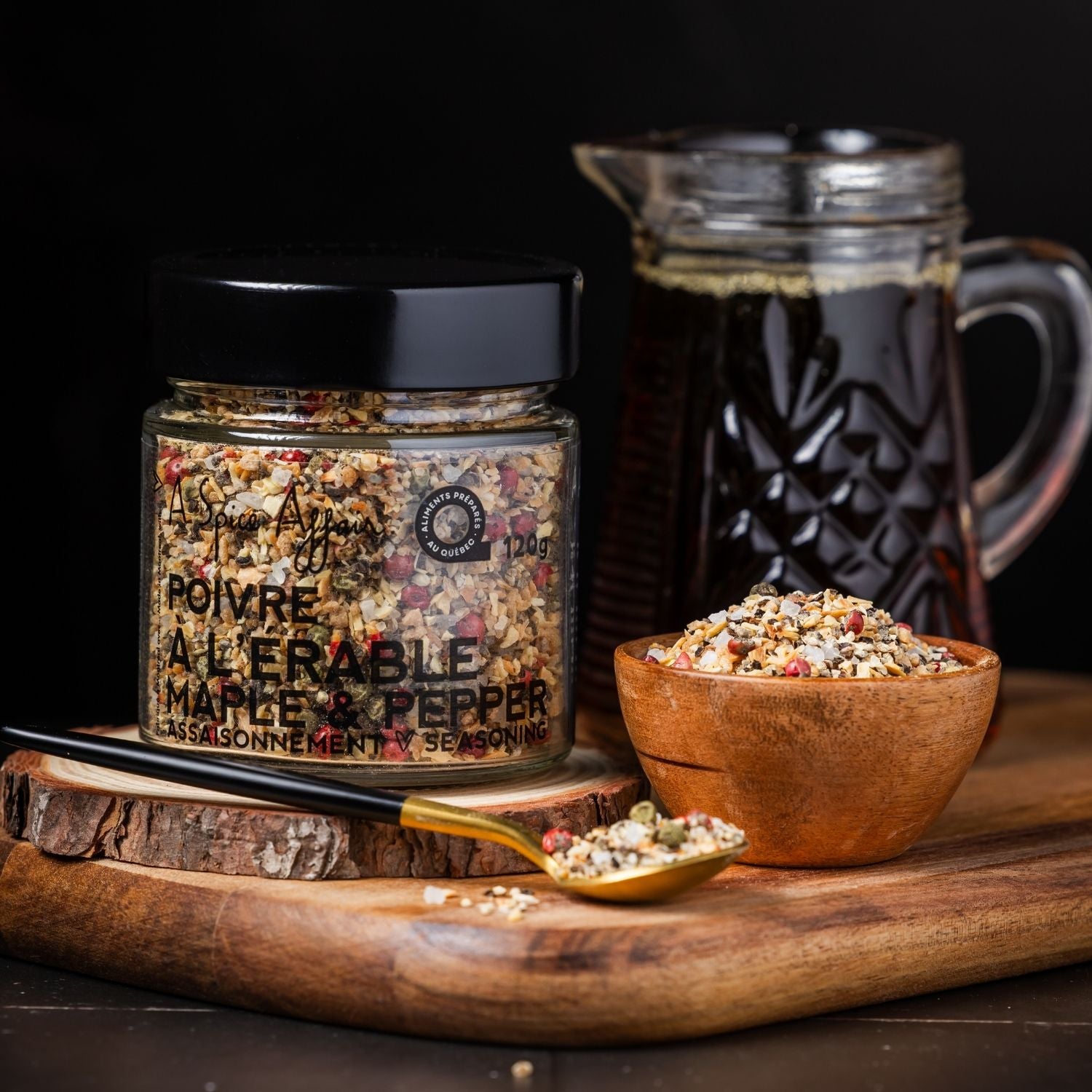 ASSAISONNEMENT POIVRE À L’ÉRABLE 120G A Spice Affair