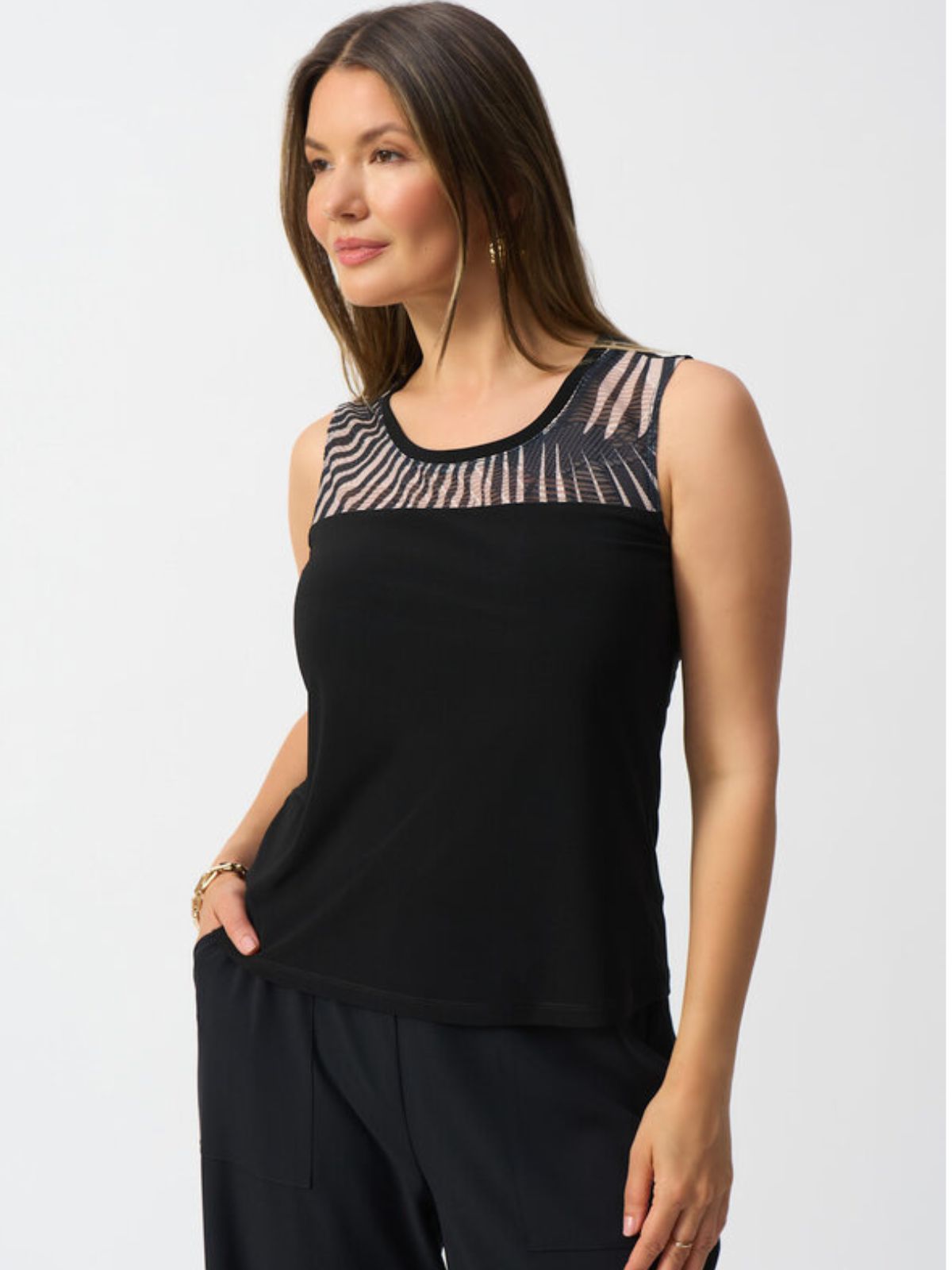Ensemble veste camisole jacquard Joseph Ribkoff 251260