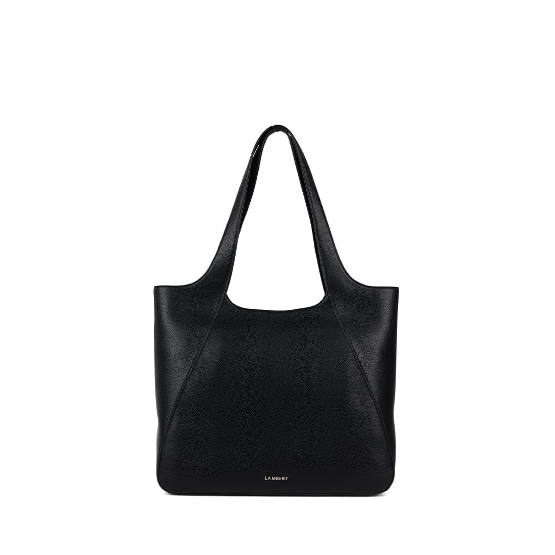 Le Stacey – Sac fourre-tout en cuir vegan noir Lambert