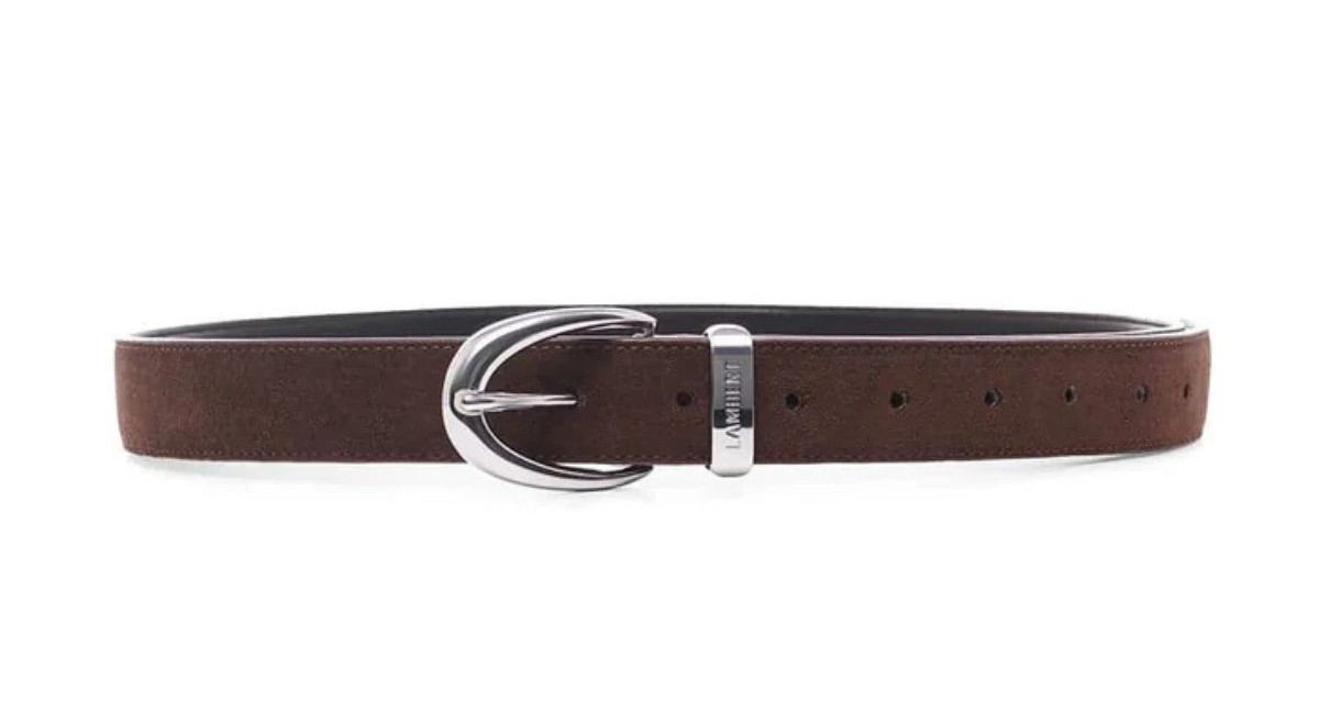 La Dallas - Ceinture en suede vegan bark Lambert
