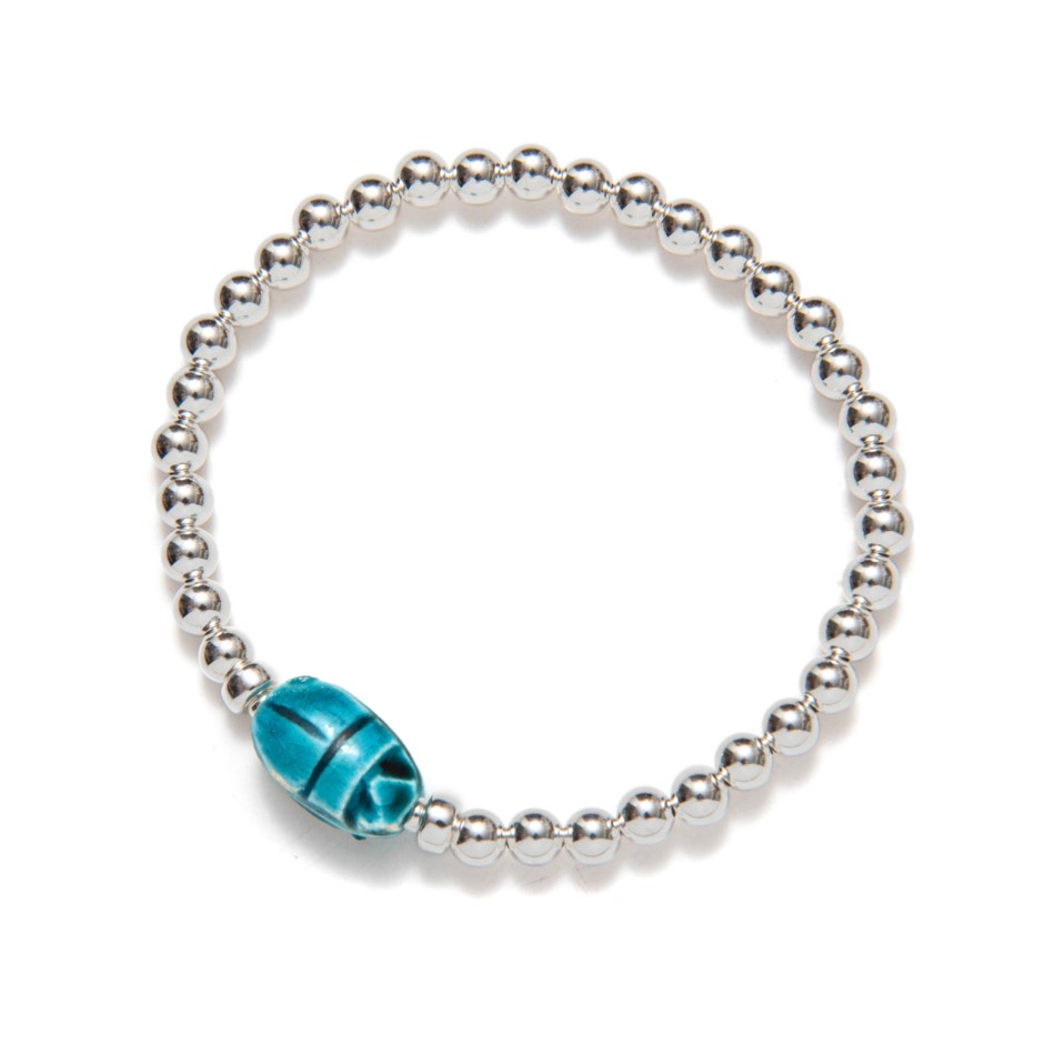 Bracelet Be a Talisman Scarabée Silver Beblue 