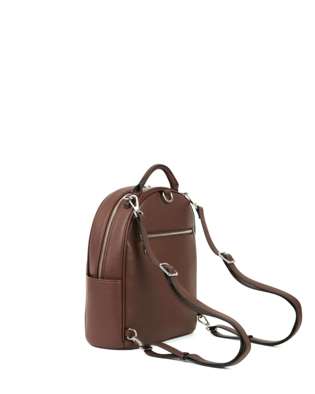 Le Maude - Sac à dos 3-en-1 en cuir vegan chocolate