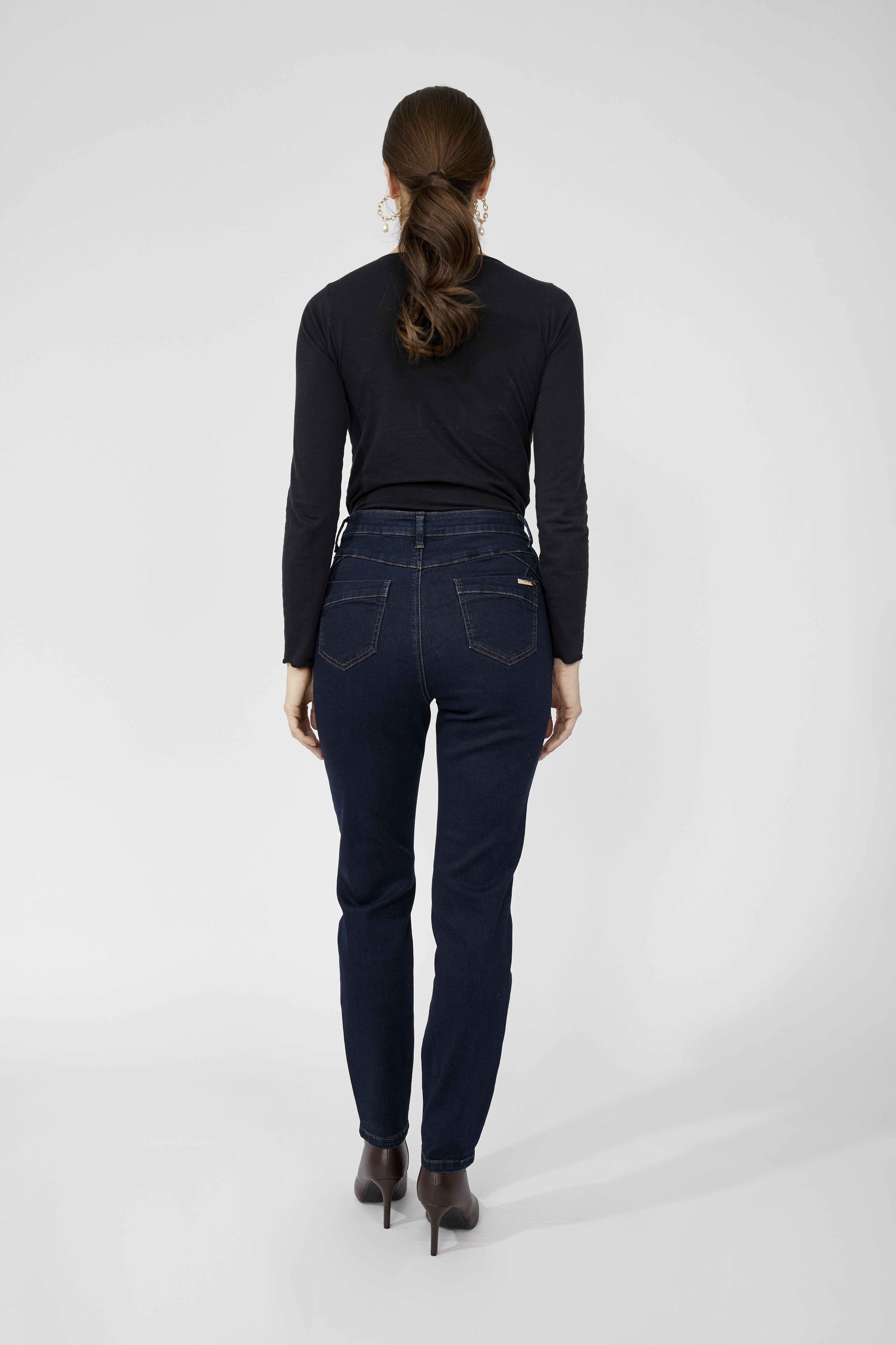 Jeans décontractés taille haute Frank Lyman