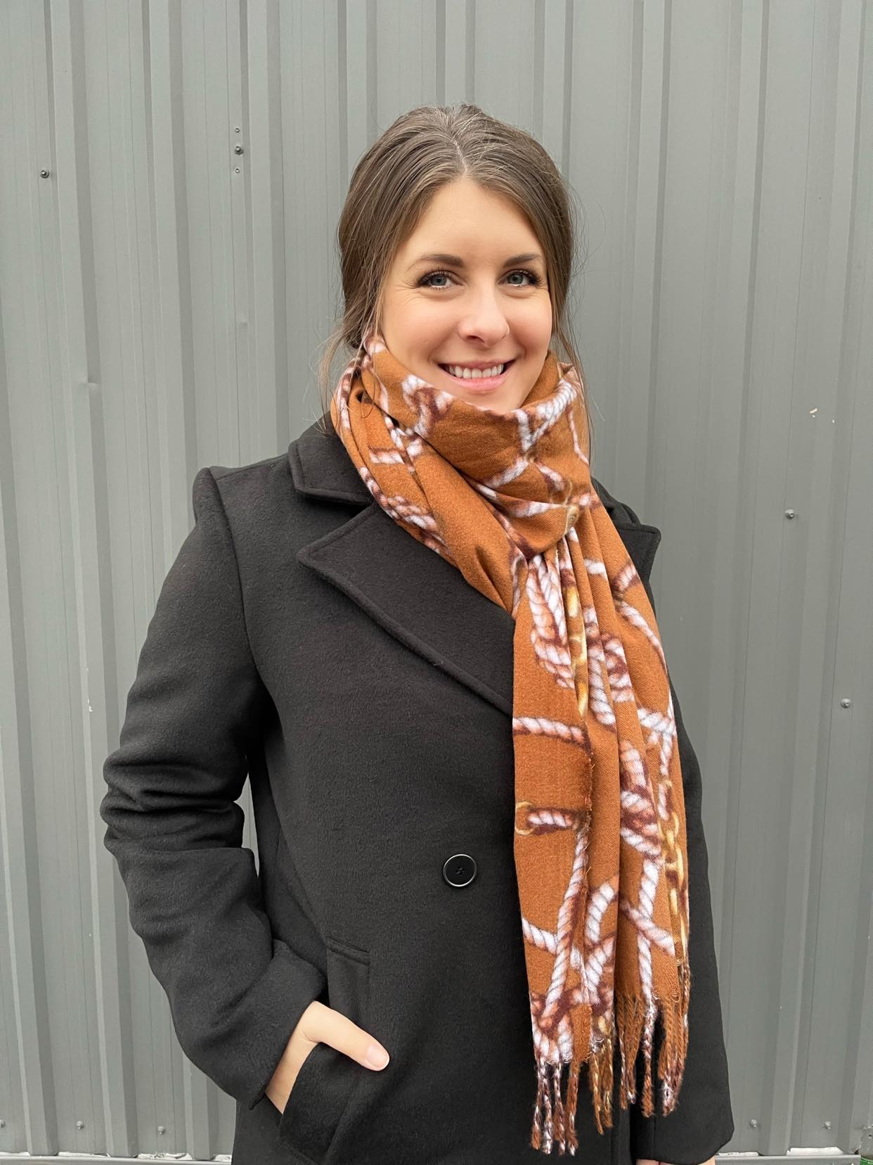 Foulard à Motif de Chaînes Les Nana 10346 
